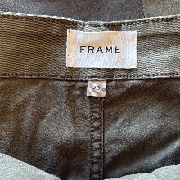 Frame Oversized Pocket Utility Pant in Fatigue Green size 29 - Picture 6 of 7